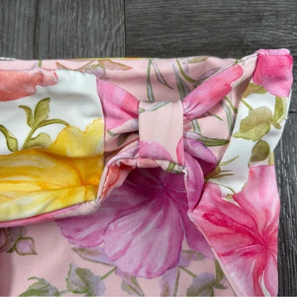 LoveShackFancy Pink and Yellow Bikini Swimwear